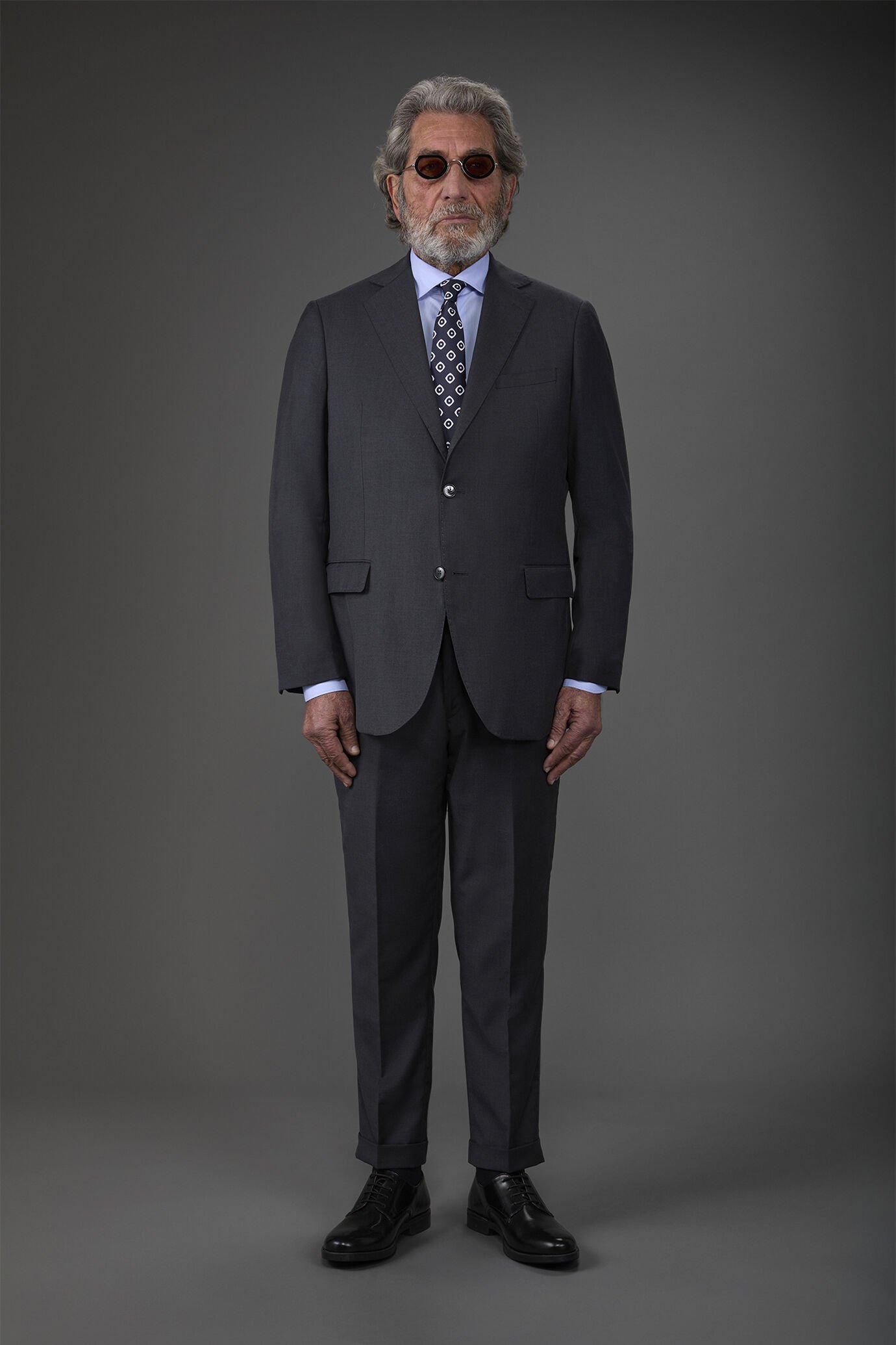 Costume droite gris mix de tailles